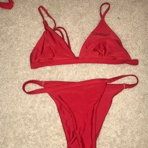 red bikini